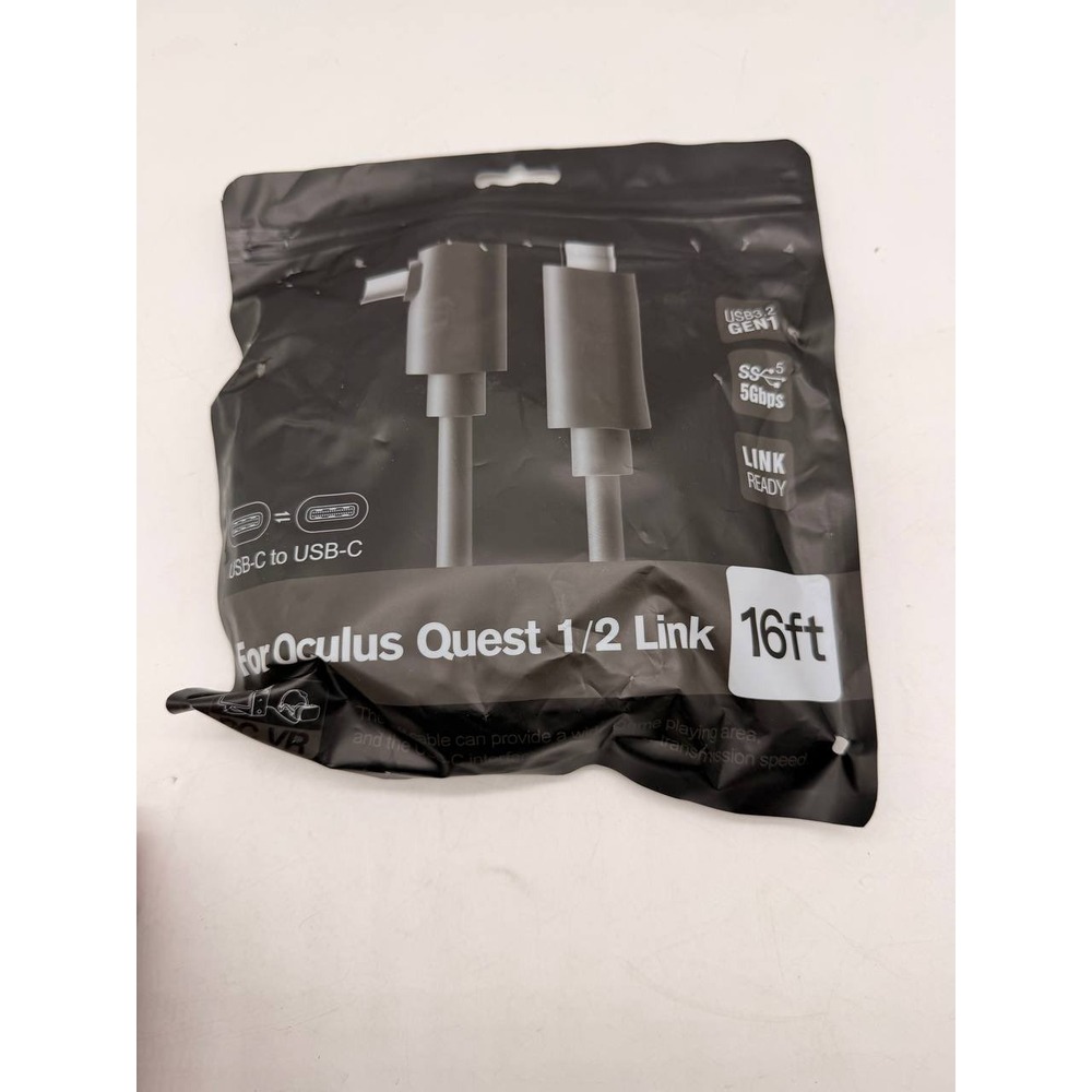 Oculus Quest 1/2 Link Cable 5m (16ft) USB 3.2 GEN 1 USB-C To USB-C 5Gbps